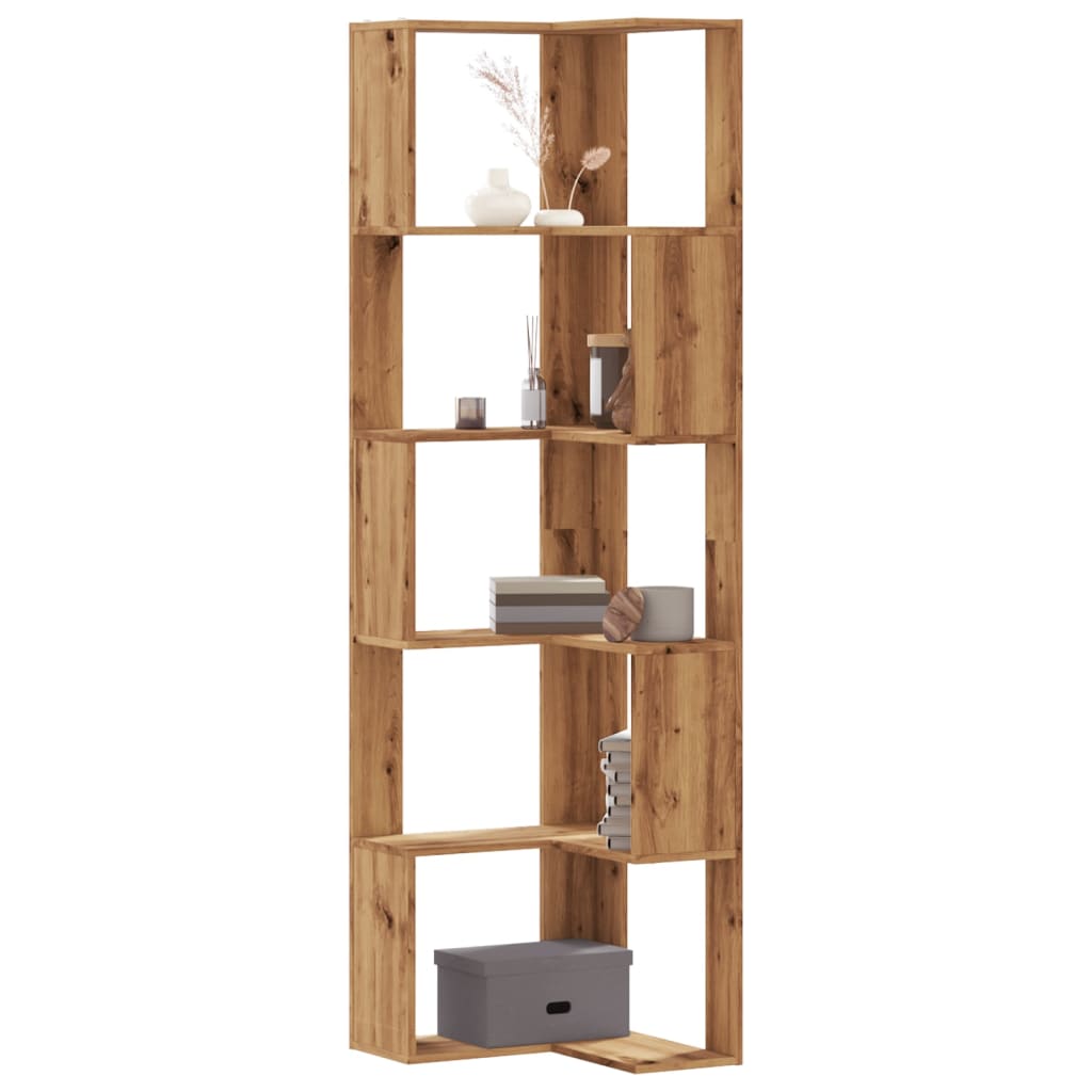 vidaXL Bibliotecă 5 nivel stejar artizanal 50x50x179 cm lemn prelucrat vidaXL Bibliotecă 5 nivel stejar artizanal 50x50x179 cm lemn prelucrat