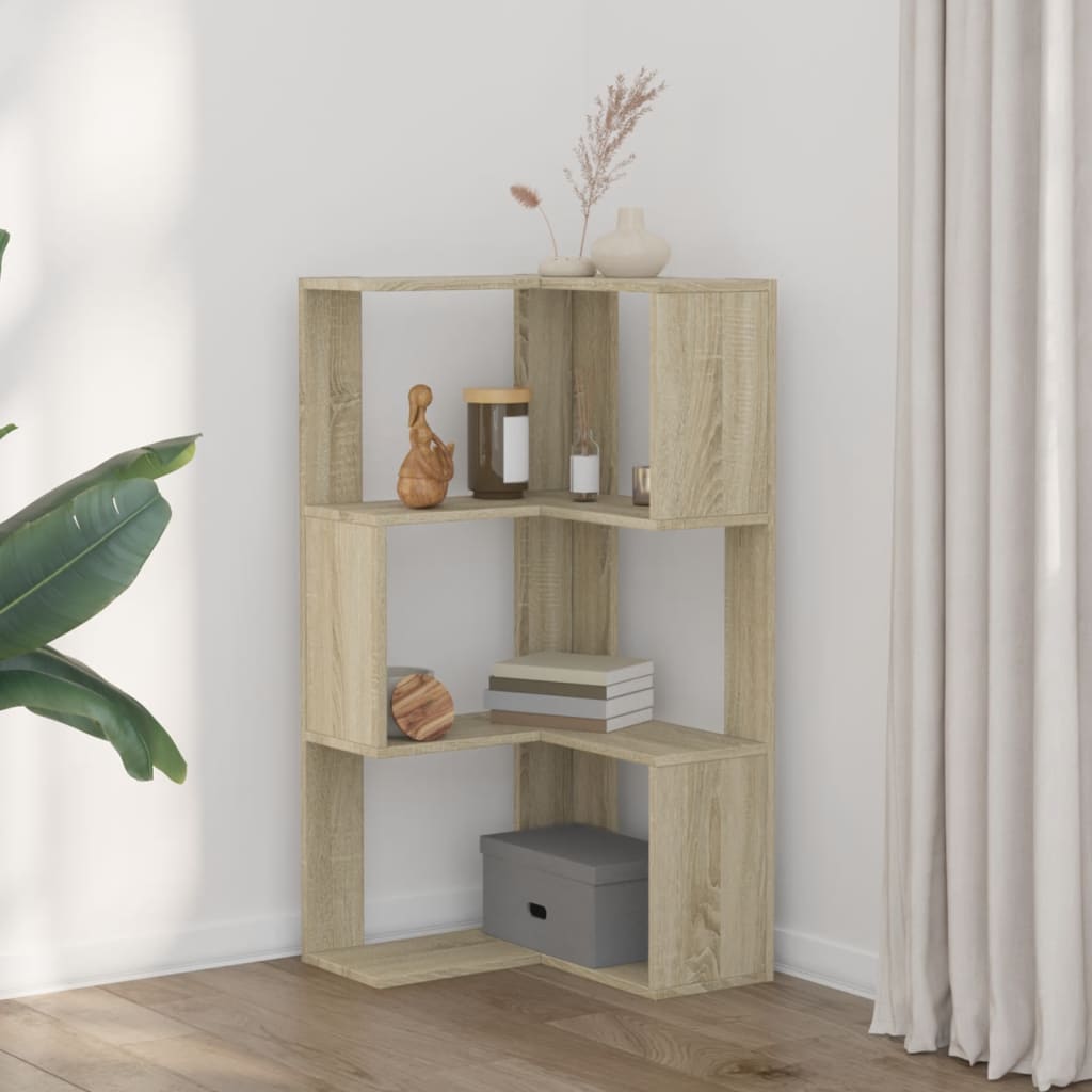 vidaXL Bibliotecă 3 niveluri stejar sonoma 50x50x102 cm lemn prelucrat vidaXL Bibliotecă 3 niveluri stejar sonoma 50x50x102 cm lemn prelucrat