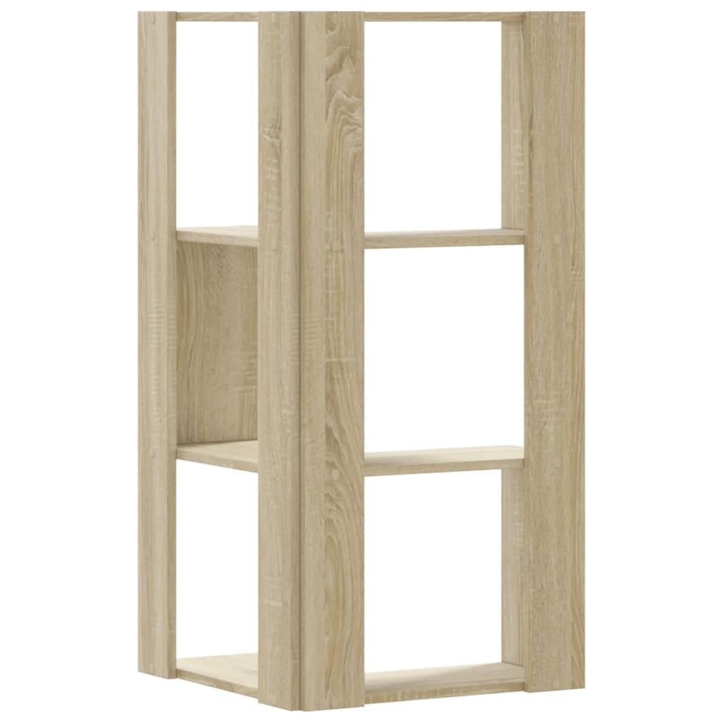 vidaXL Bibliotecă 3 niveluri stejar sonoma 50x50x102 cm lemn prelucrat vidaXL Bibliotecă 3 niveluri stejar sonoma 50x50x102 cm lemn prelucrat