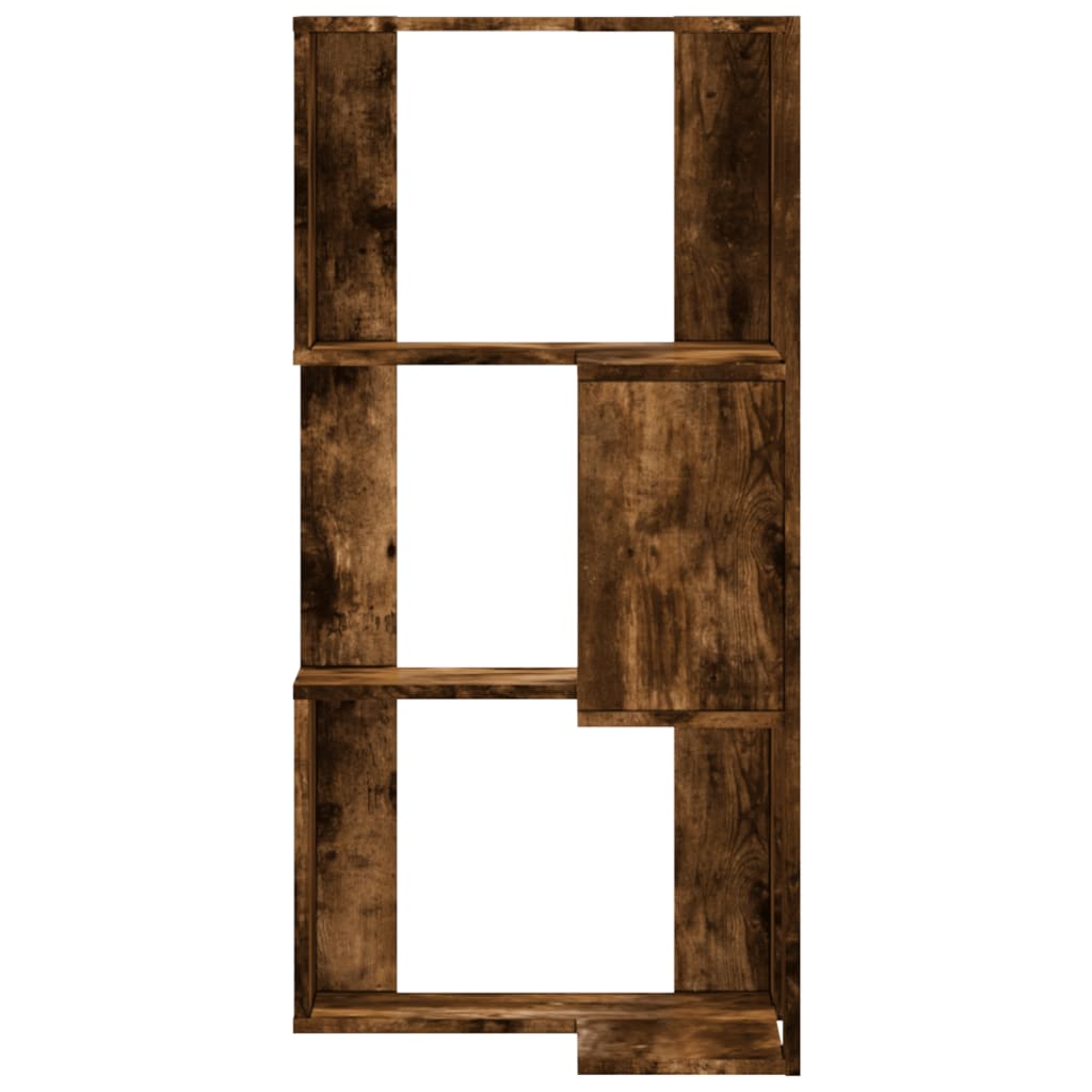 vidaXL Bibliotecă 3 niveluri stejar fumuriu 50x50x102cm lemn prelucrat vidaXL Bibliotecă 3 niveluri stejar fumuriu 50x50x102cm lemn prelucrat