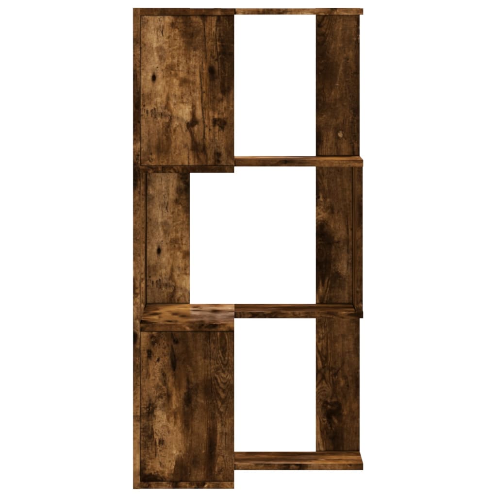 vidaXL Bibliotecă 3 niveluri stejar fumuriu 50x50x102cm lemn prelucrat vidaXL Bibliotecă 3 niveluri stejar fumuriu 50x50x102cm lemn prelucrat
