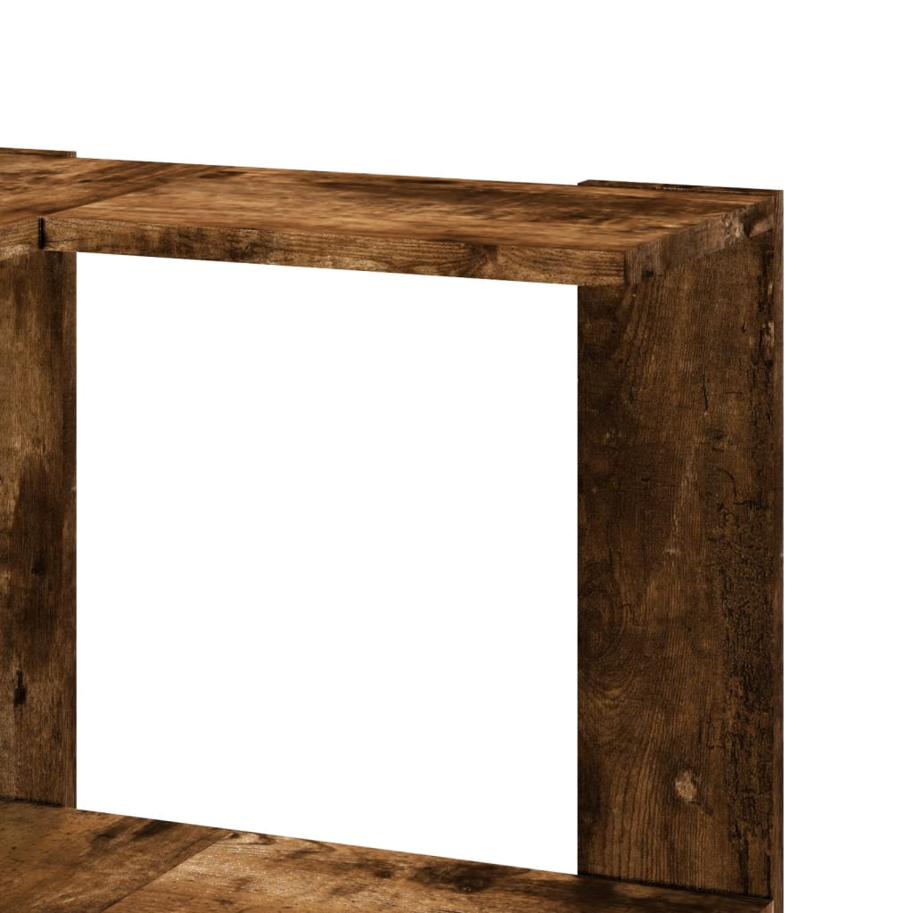 vidaXL Bibliotecă 3 niveluri stejar fumuriu 50x50x102cm lemn prelucrat vidaXL Bibliotecă 3 niveluri stejar fumuriu 50x50x102cm lemn prelucrat
