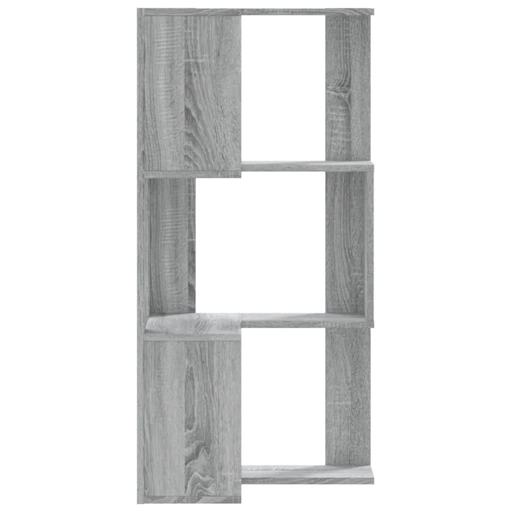 vidaXL Bibliotecă cu 3 niveluri gri sonoma 50x50x102 cm lemn prelucrat vidaXL Bibliotecă cu 3 niveluri gri sonoma 50x50x102 cm lemn prelucrat
