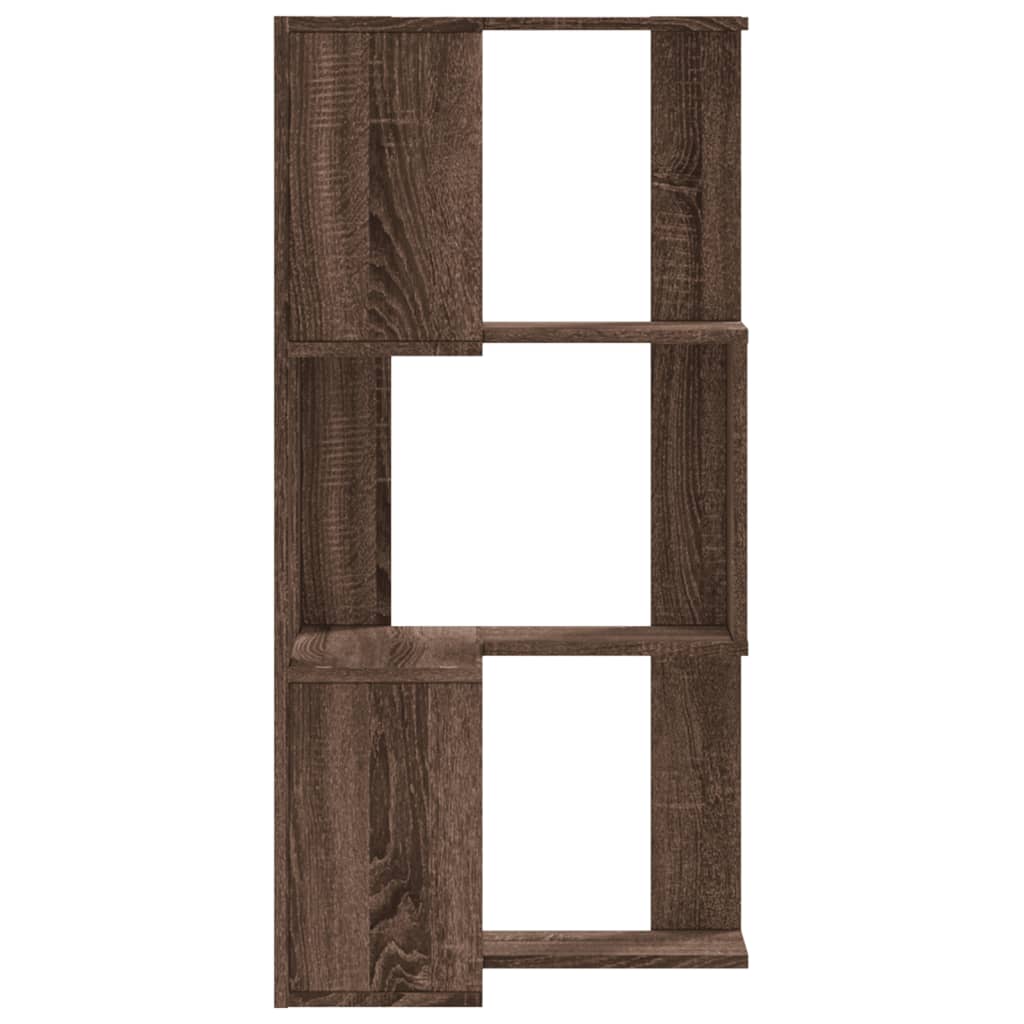 vidaXL Bibliotecă 3 niveluri stejar maro 50x50x102 cm lemn prelucrat vidaXL Bibliotecă 3 niveluri stejar maro 50x50x102 cm lemn prelucrat