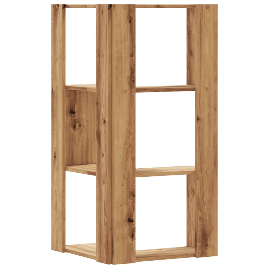 vidaXL Bibliotecă 3 nivel stejar artizanal 50x50x102 cm lemn prelucrat vidaXL Bibliotecă 3 nivel stejar artizanal 50x50x102 cm lemn prelucrat