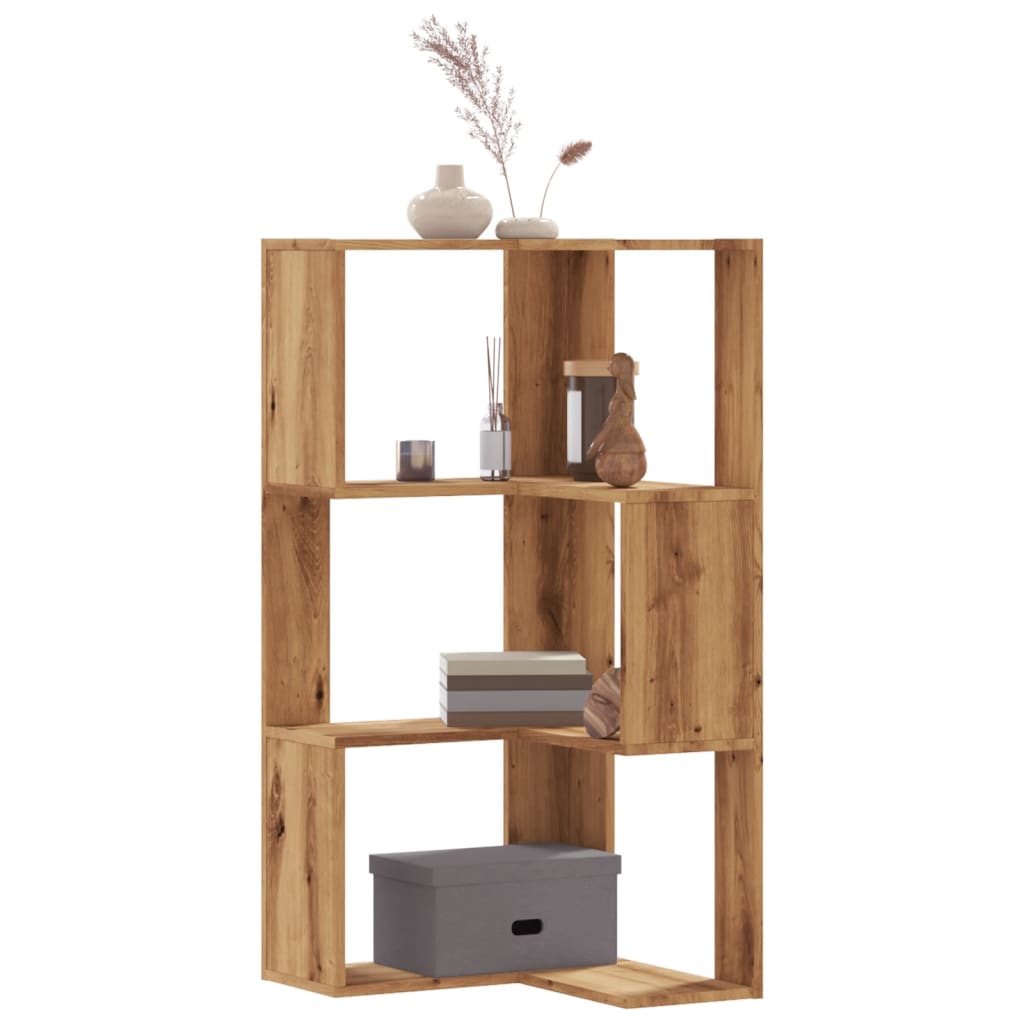 vidaXL Bibliotecă 3 nivel stejar artizanal 50x50x102 cm lemn prelucrat vidaXL Bibliotecă 3 nivel stejar artizanal 50x50x102 cm lemn prelucrat