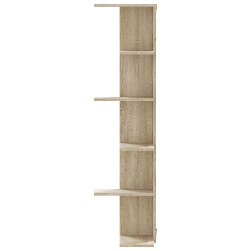vidaXL Raft colțar perete stejar sonoma 36,5x36,5x140cm lemn prelucrat vidaXL Raft colțar perete stejar sonoma 36,5x36,5x140cm lemn prelucrat