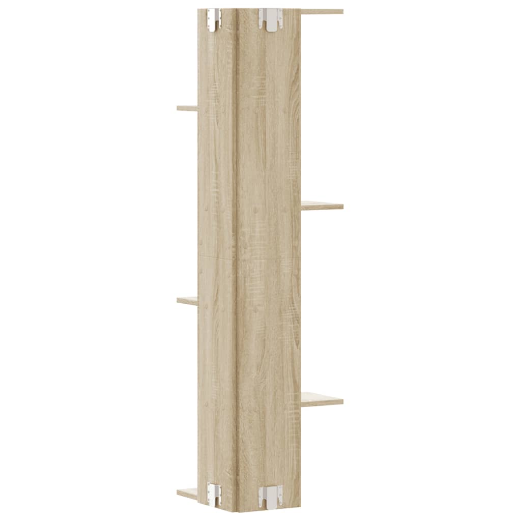 vidaXL Raft colțar perete stejar sonoma 36,5x36,5x140cm lemn prelucrat vidaXL Raft colțar perete stejar sonoma 36,5x36,5x140cm lemn prelucrat