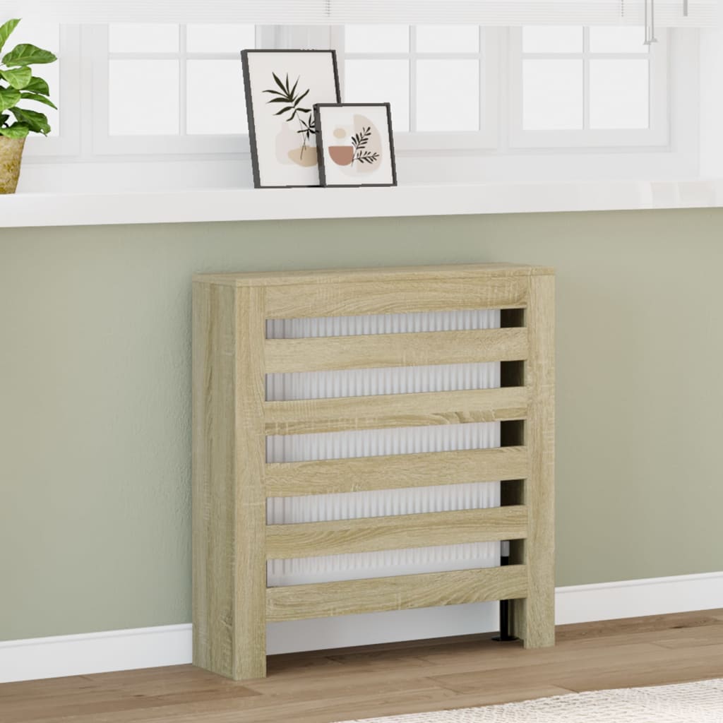 vidaXL Mască pentru calorifer stejar sonoma 78x20x82 cm lemn prelucrat vidaXL Mască pentru calorifer stejar sonoma 78x20x82 cm lemn prelucrat
