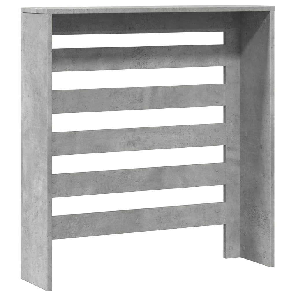 vidaXL Mască pentru calorifer, gri beton, 78x20x82 cm, lemn prelucrat vidaXL Mască pentru calorifer, gri beton, 78x20x82 cm, lemn prelucrat
