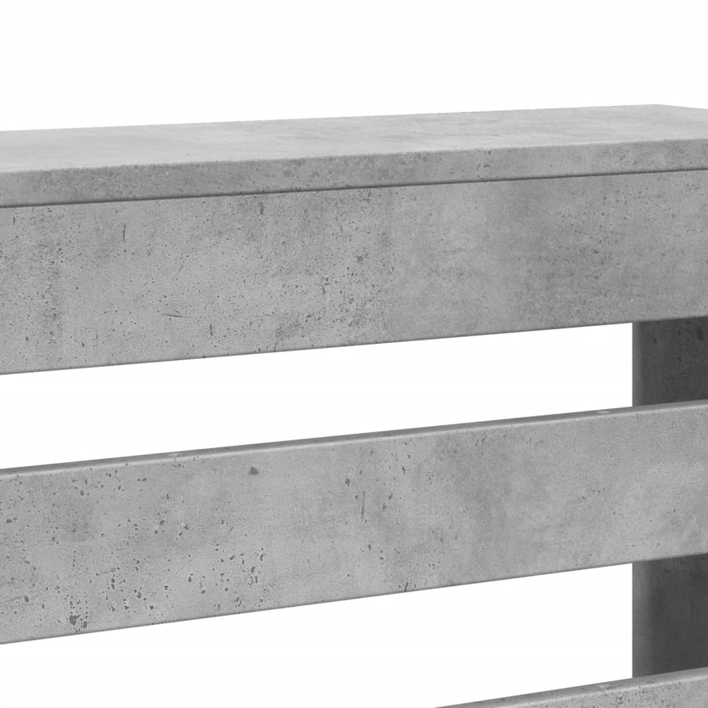 vidaXL Mască pentru calorifer, gri beton, 78x20x82 cm, lemn prelucrat vidaXL Mască pentru calorifer, gri beton, 78x20x82 cm, lemn prelucrat