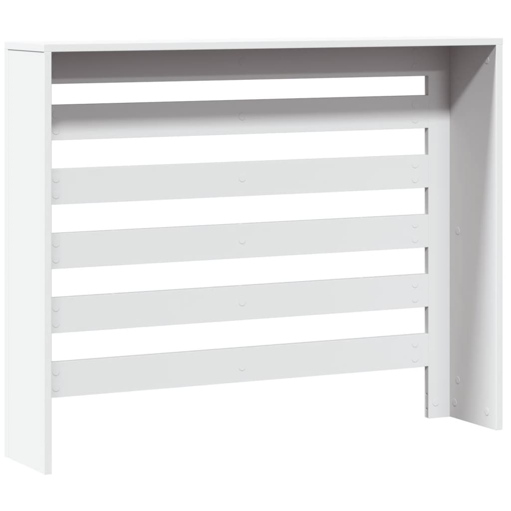vidaXL Mască pentru calorifer, alb, 104x20x82 cm, lemn prelucrat vidaXL Mască pentru calorifer, alb, 104x20x82 cm, lemn prelucrat