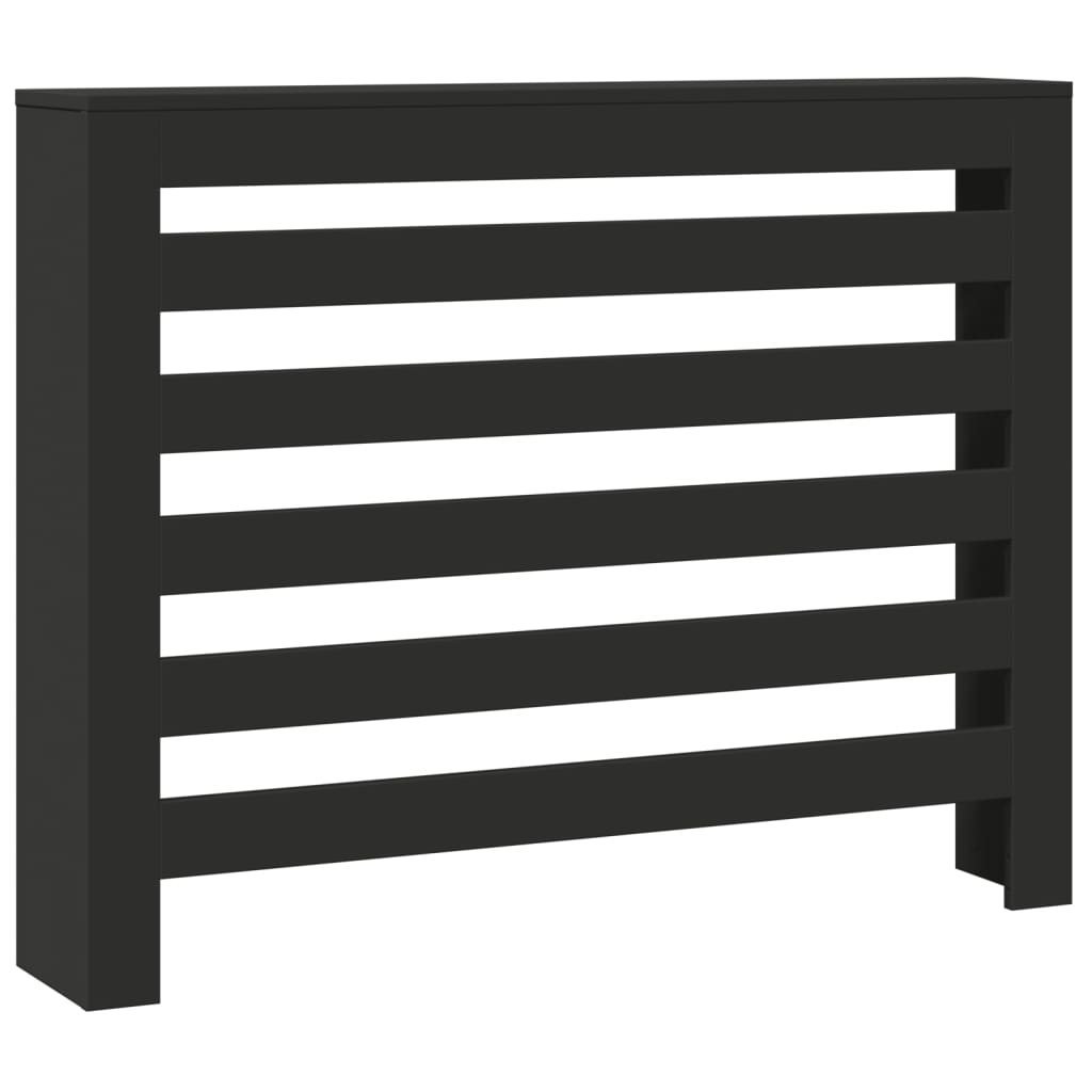 vidaXL Mască pentru calorifer, negru, 104x20x82 cm, lemn prelucrat