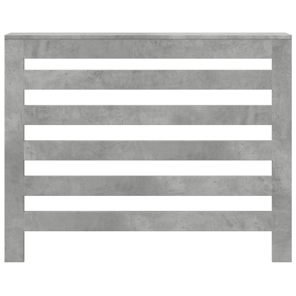 vidaXL Mască pentru calorifer, gri beton, 104x20x82 cm, lemn prelucrat vidaXL Mască pentru calorifer, gri beton, 104x20x82 cm, lemn prelucrat