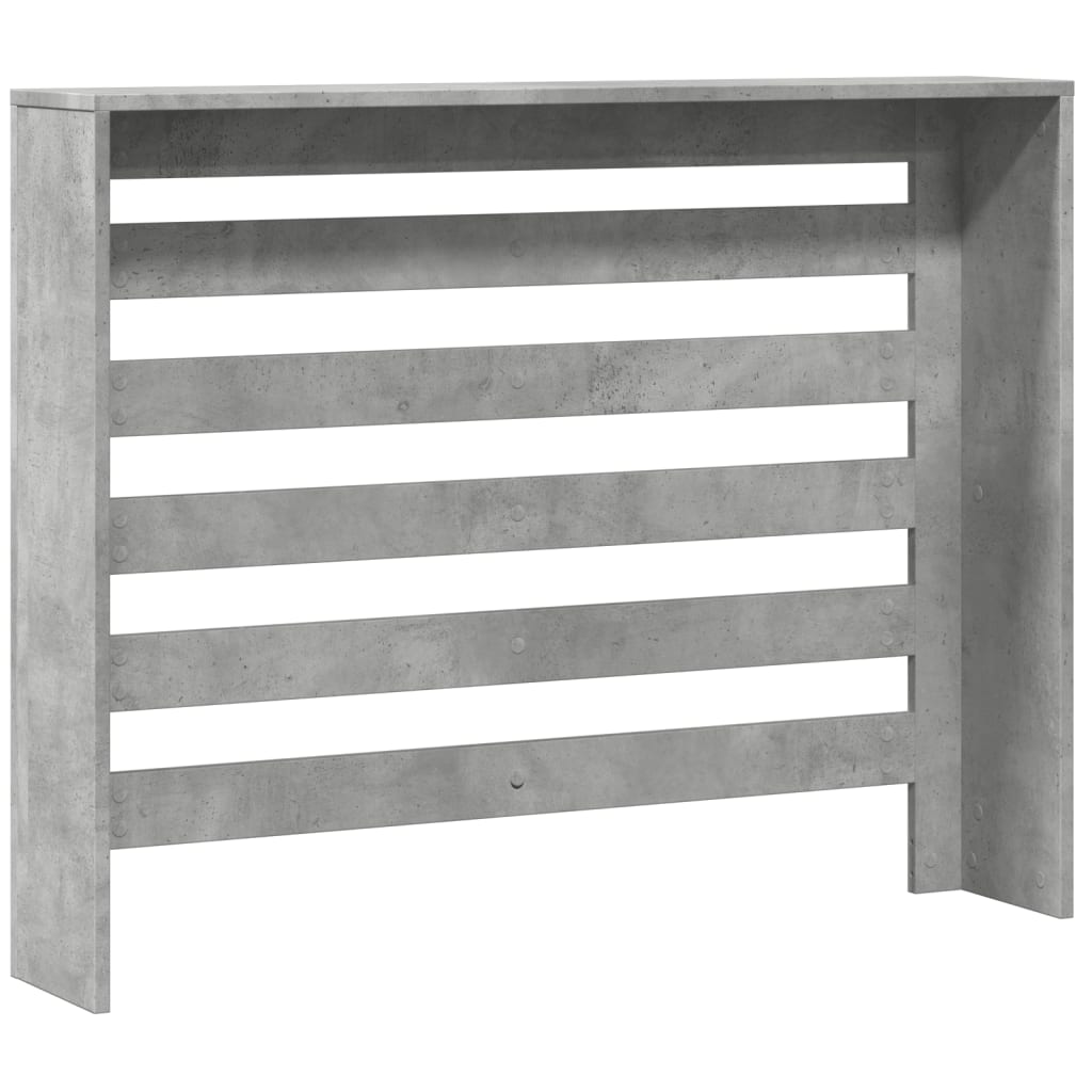 vidaXL Mască pentru calorifer, gri beton, 104x20x82 cm, lemn prelucrat vidaXL Mască pentru calorifer, gri beton, 104x20x82 cm, lemn prelucrat