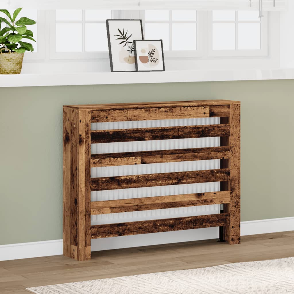 vidaXL Mască pentru calorifer, lemn vechi, 104x20x82cm, lemn prelucrat vidaXL Mască pentru calorifer, lemn vechi, 104x20x82cm, lemn prelucrat