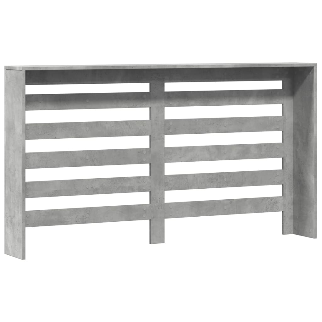vidaXL Mască pentru calorifer, gri beton, 149x20x82 cm, lemn prelucrat vidaXL Mască pentru calorifer, gri beton, 149x20x82 cm, lemn prelucrat