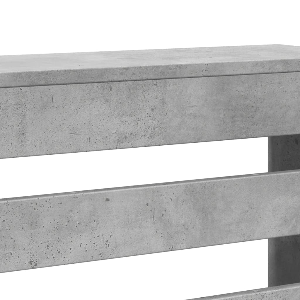 vidaXL Mască pentru calorifer, gri beton, 149x20x82 cm, lemn prelucrat vidaXL Mască pentru calorifer, gri beton, 149x20x82 cm, lemn prelucrat