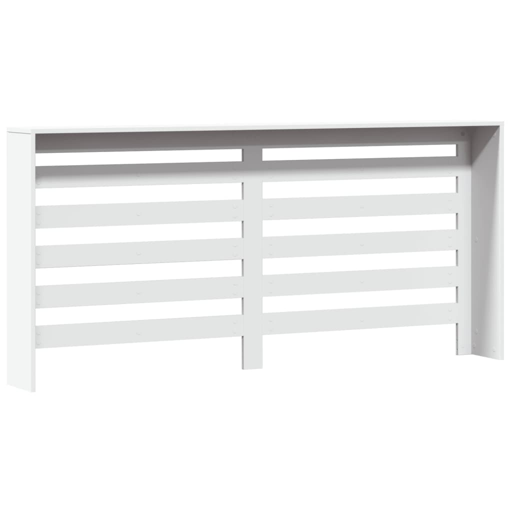 vidaXL Mască pentru calorifer, alb, 175x20x82 cm, lemn prelucrat vidaXL Mască pentru calorifer, alb, 175x20x82 cm, lemn prelucrat