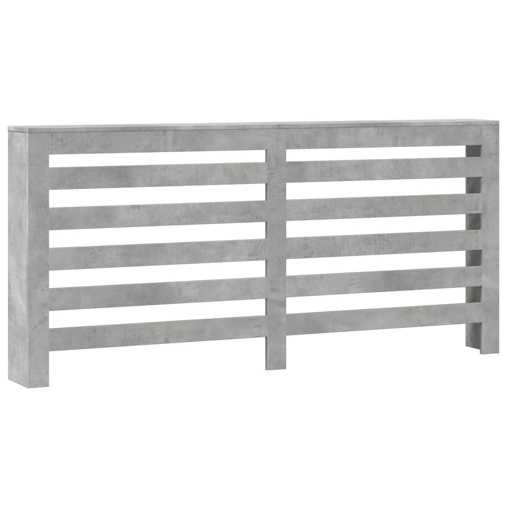 vidaXL Mască pentru calorifer, gri beton, 175x20x82 cm, lemn prelucrat vidaXL Mască pentru calorifer, gri beton, 175x20x82 cm, lemn prelucrat