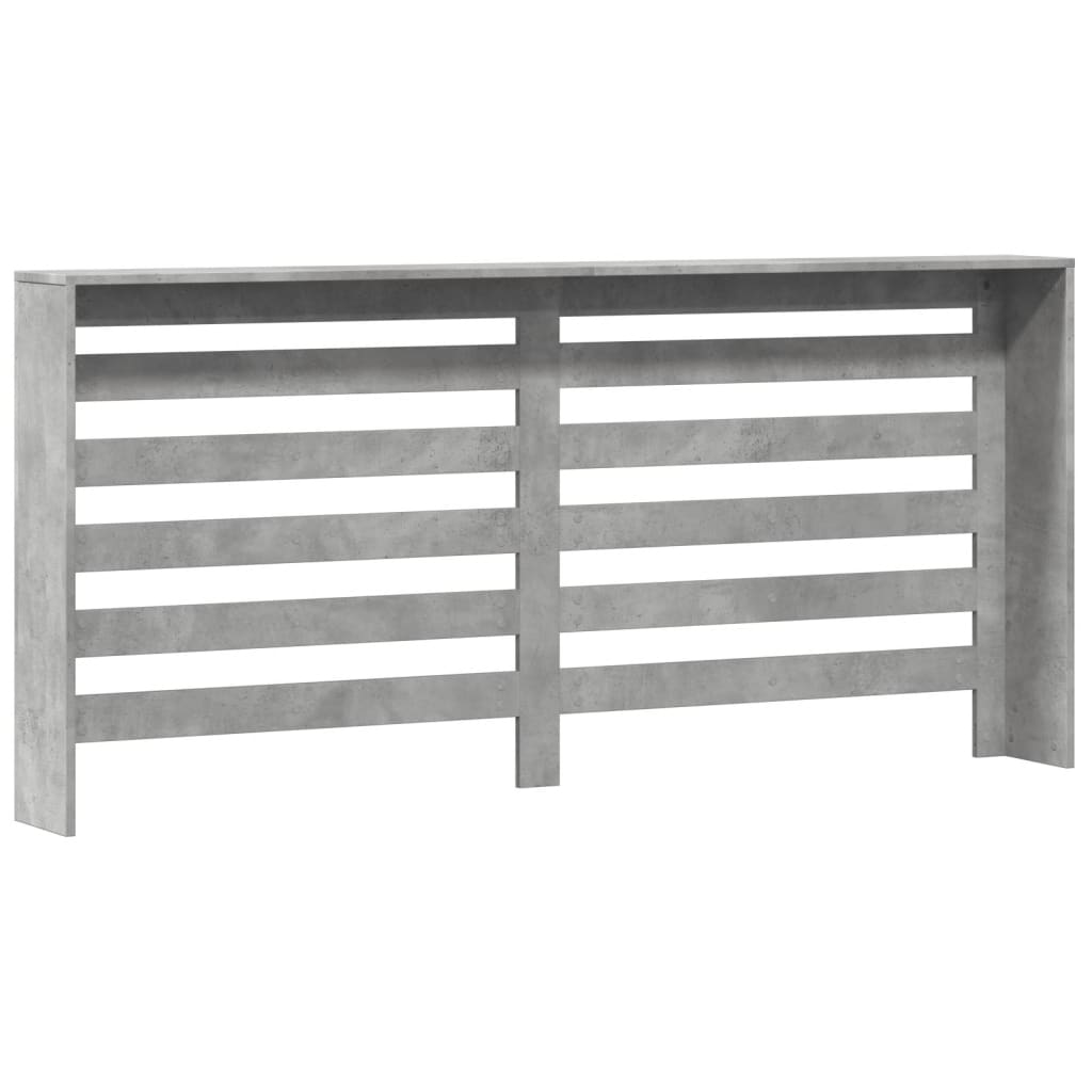 vidaXL Mască pentru calorifer, gri beton, 175x20x82 cm, lemn prelucrat vidaXL Mască pentru calorifer, gri beton, 175x20x82 cm, lemn prelucrat