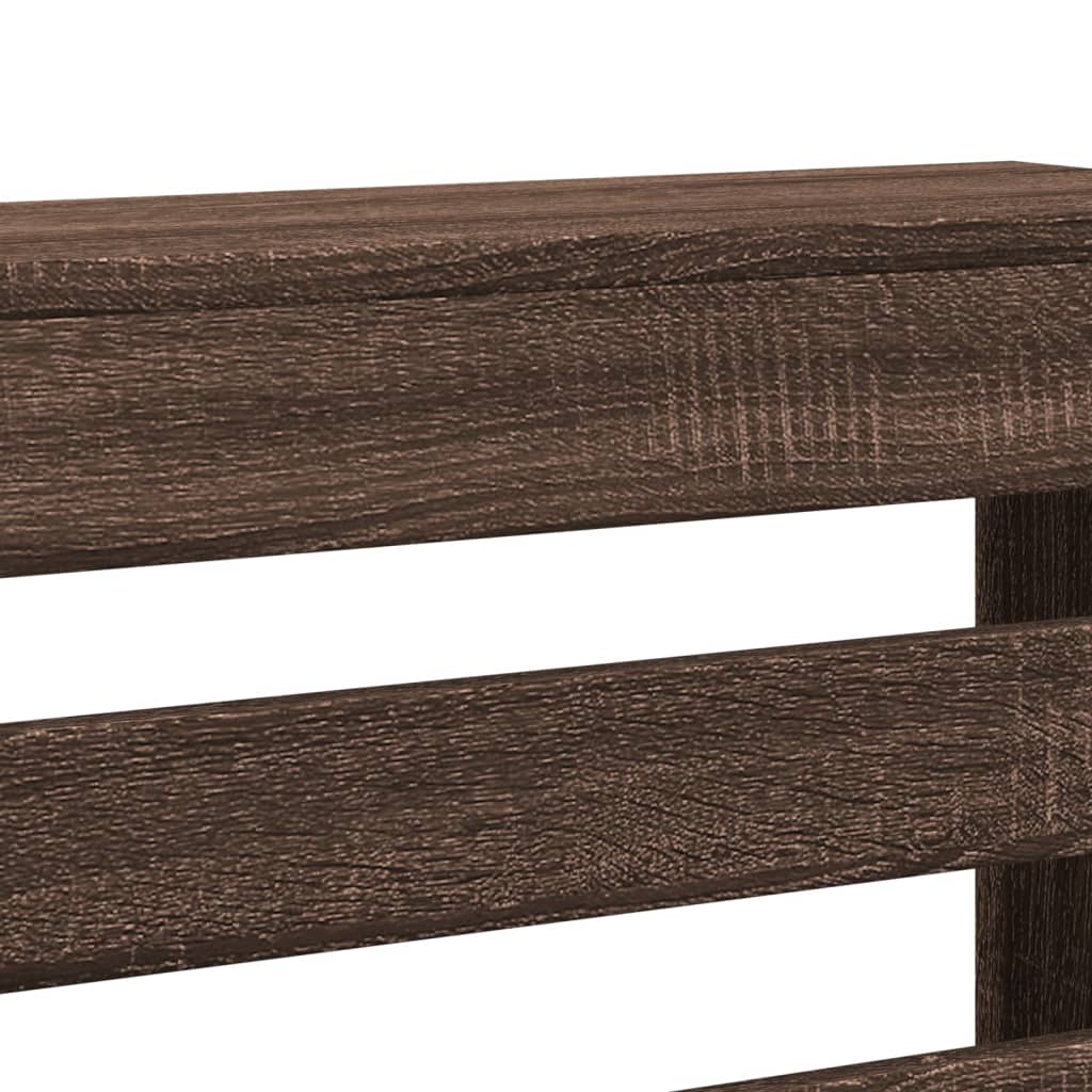 vidaXL Mască pentru calorifer, stejar maro 175x20x82 cm lemn prelucrat vidaXL Mască pentru calorifer, stejar maro 175x20x82 cm lemn prelucrat