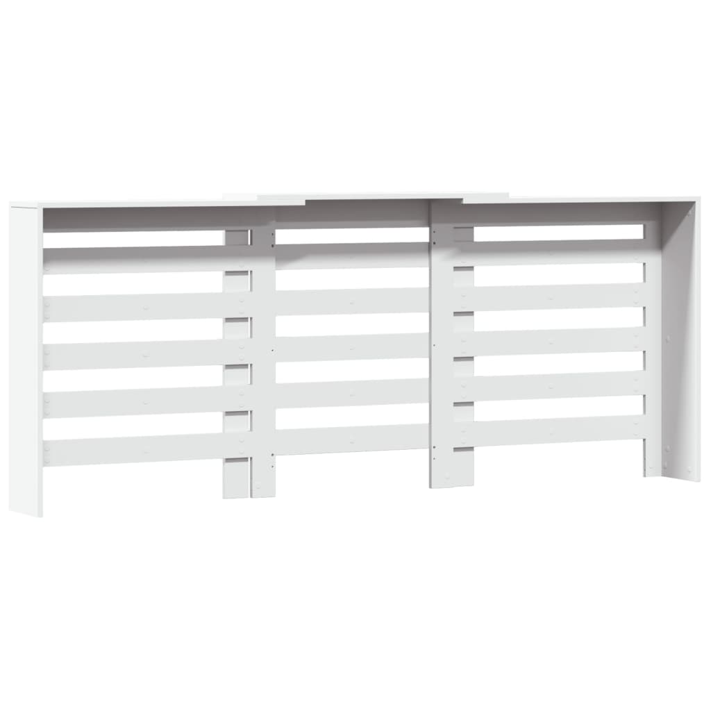 vidaXL Mască pentru calorifer, alb, 205x21,5x83,5 cm, lemn prelucrat vidaXL Mască pentru calorifer, alb, 205x21,5x83,5 cm, lemn prelucrat
