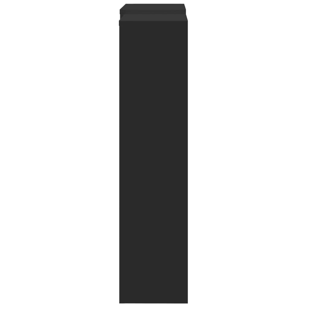 vidaXL Mască pentru calorifer, negru, 205x21,5x83,5 cm, lemn prelucrat vidaXL Mască pentru calorifer, negru, 205x21,5x83,5 cm, lemn prelucrat