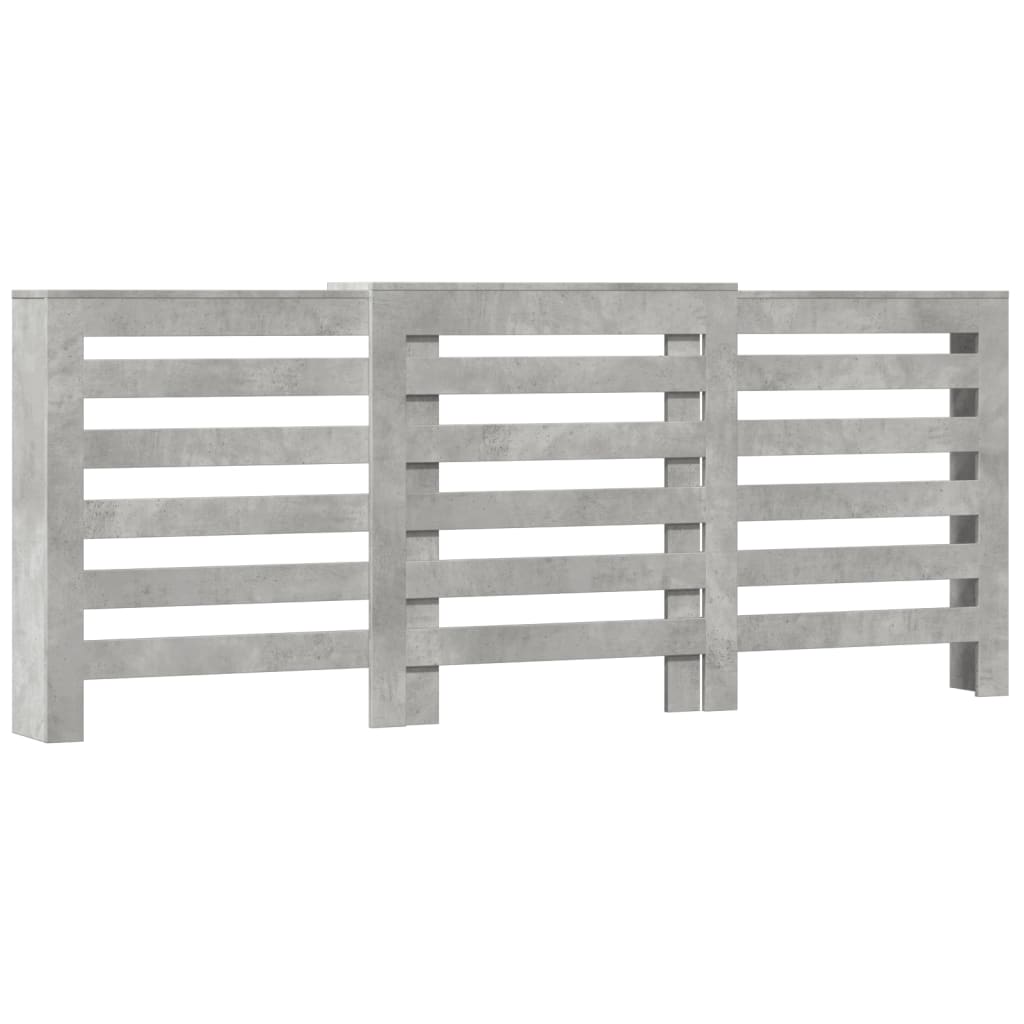 vidaXL Mască pentru calorifer gri beton 205x21,5x83,5cm lemn prelucrat