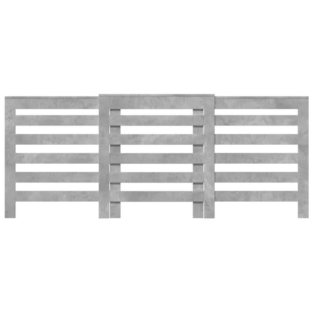 vidaXL Mască pentru calorifer gri beton 205x21,5x83,5cm lemn prelucrat