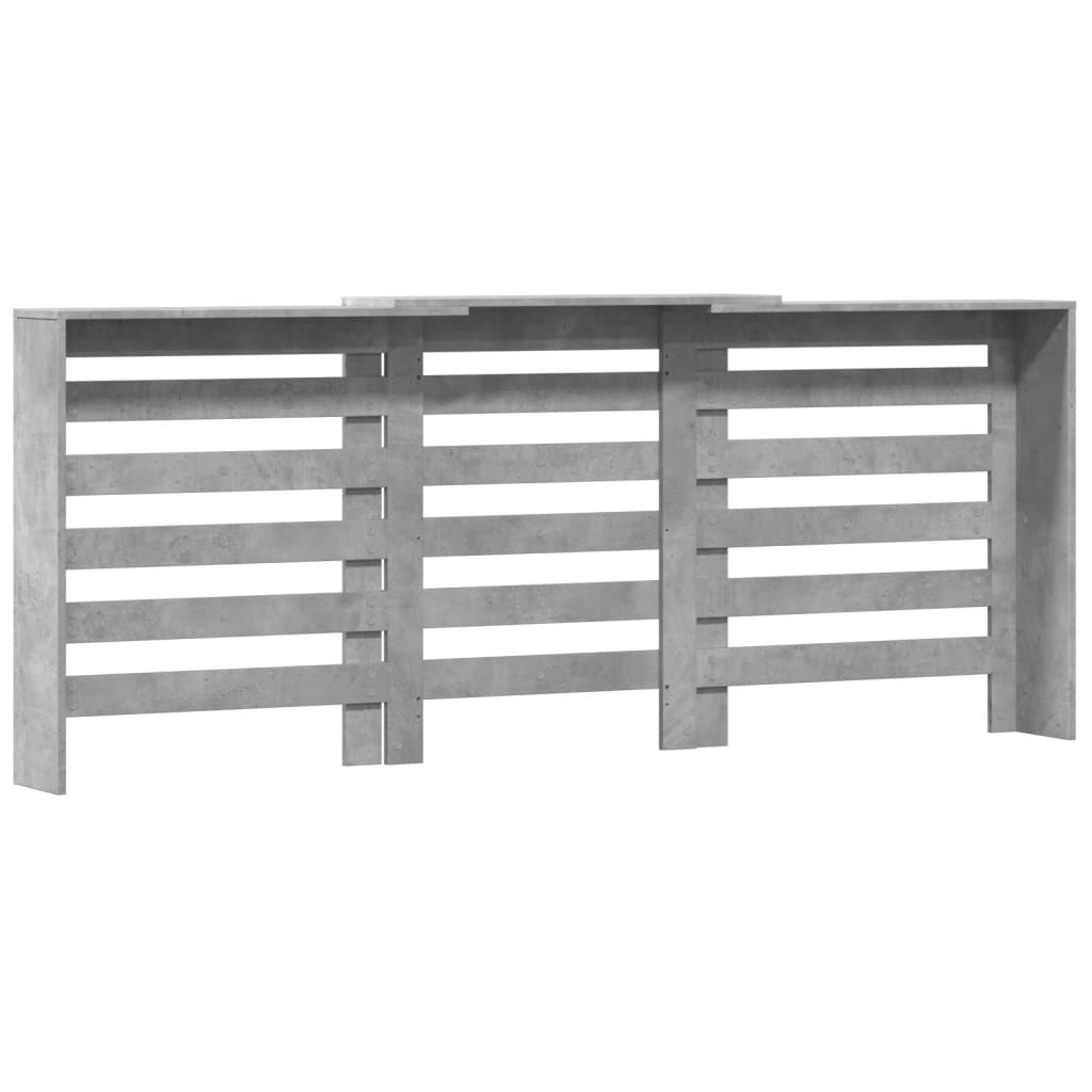 vidaXL Mască pentru calorifer gri beton 205x21,5x83,5cm lemn prelucrat