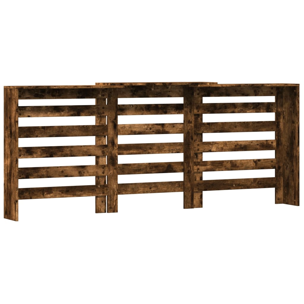 vidaXL Mască pentru calorifer stejar fumuriu 205x21,5x83,5 cm lemn vidaXL Mască pentru calorifer stejar fumuriu 205x21,5x83,5 cm lemn
