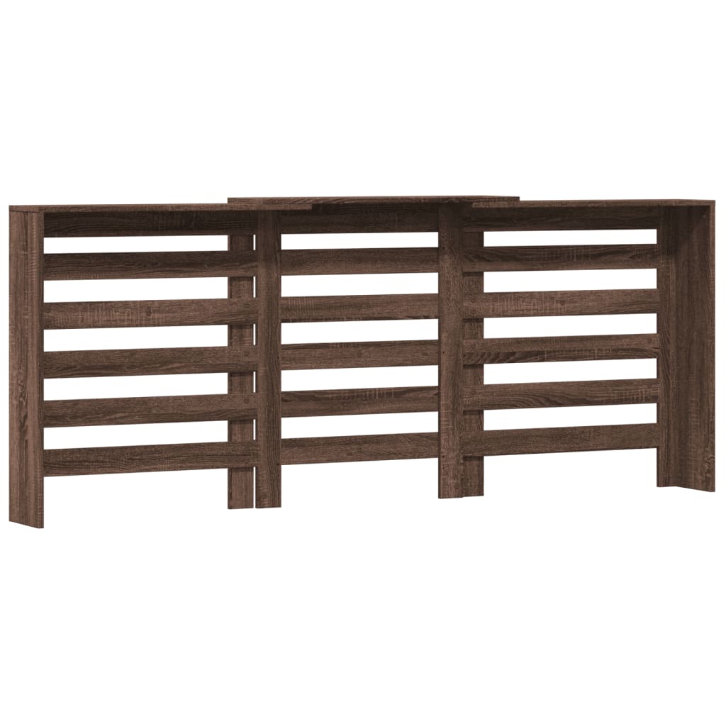 vidaXL Mască pentru calorifer stejar maro 205x21,5x83,5 cm lemn vidaXL Mască pentru calorifer stejar maro 205x21,5x83,5 cm lemn