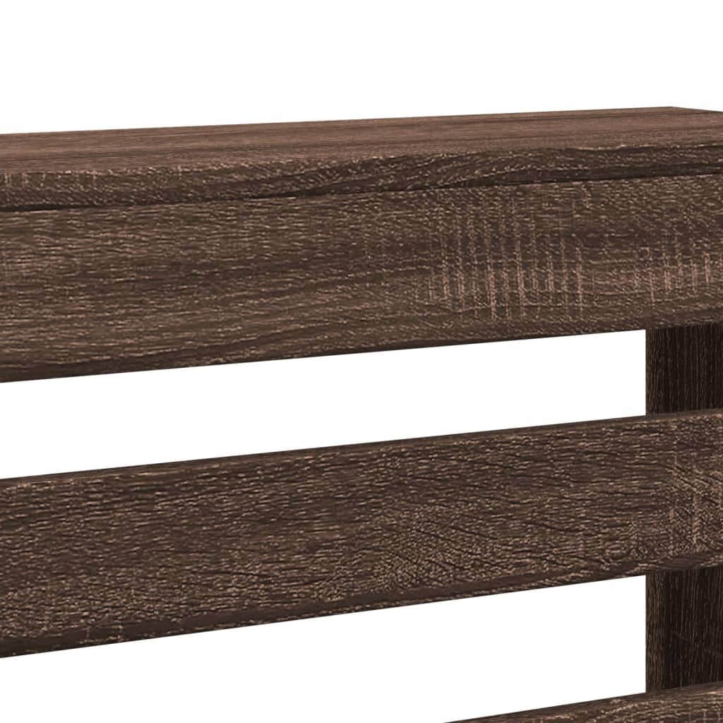 vidaXL Mască pentru calorifer stejar maro 205x21,5x83,5 cm lemn vidaXL Mască pentru calorifer stejar maro 205x21,5x83,5 cm lemn