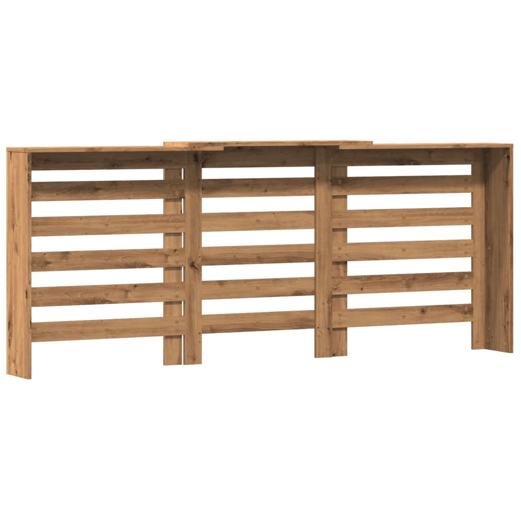 vidaXL Mască pentru calorifer stejar artizanal 205x21,5x83,5 cm lemn vidaXL Mască pentru calorifer stejar artizanal 205x21,5x83,5 cm lemn