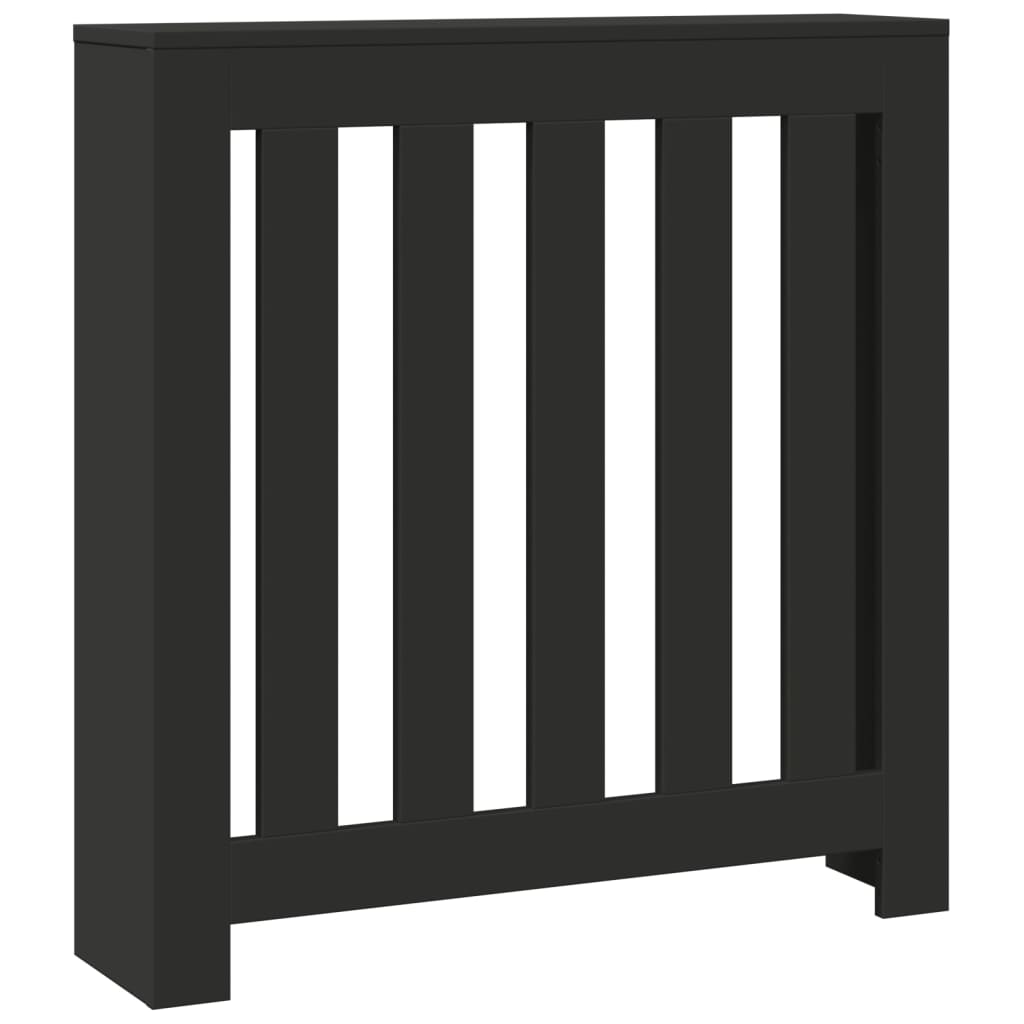 vidaXL Mască pentru calorifer, negru, 78x20x82 cm, lemn prelucrat vidaXL Mască pentru calorifer, negru, 78x20x82 cm, lemn prelucrat