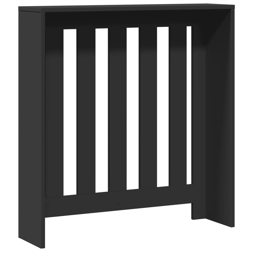 vidaXL Mască pentru calorifer, negru, 78x20x82 cm, lemn prelucrat vidaXL Mască pentru calorifer, negru, 78x20x82 cm, lemn prelucrat