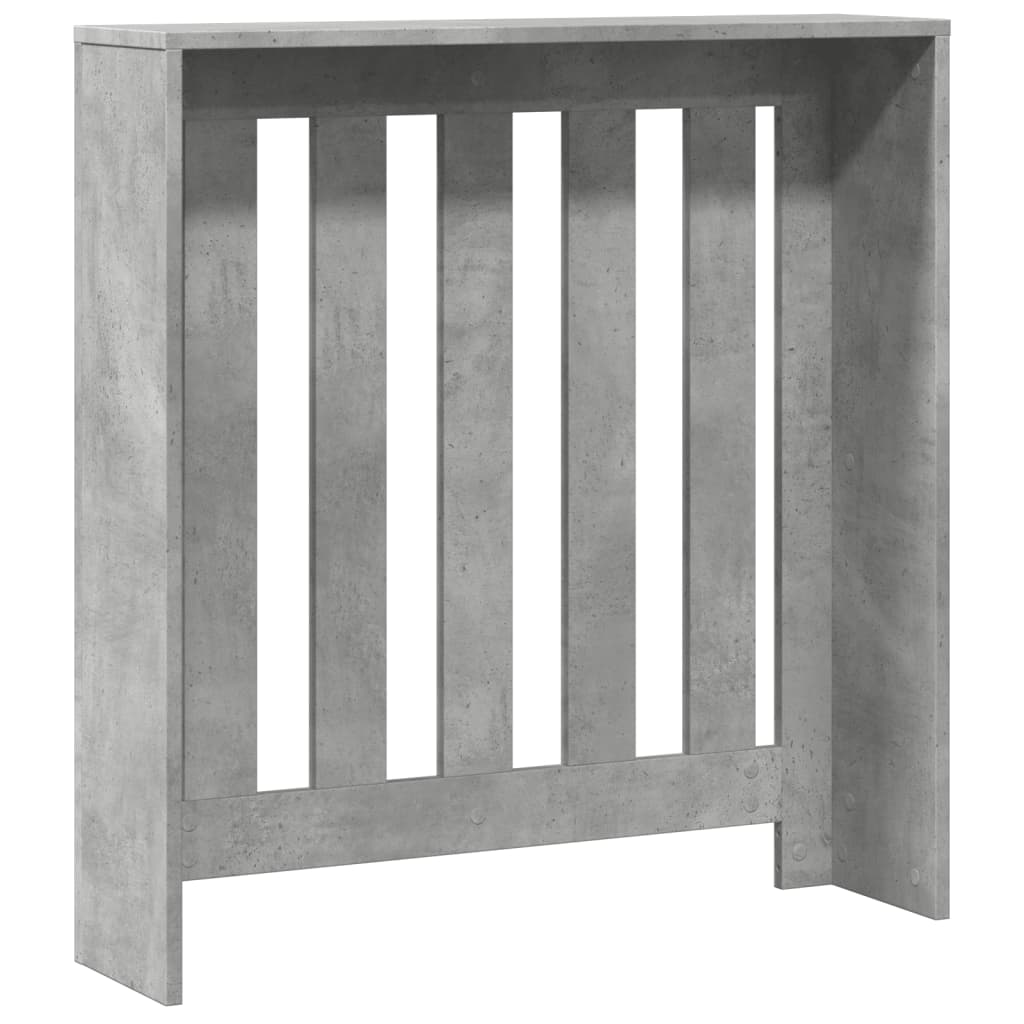 vidaXL Mască pentru calorifer, gri beton, 78x20x82 cm, lemn prelucrat vidaXL Mască pentru calorifer, gri beton, 78x20x82 cm, lemn prelucrat