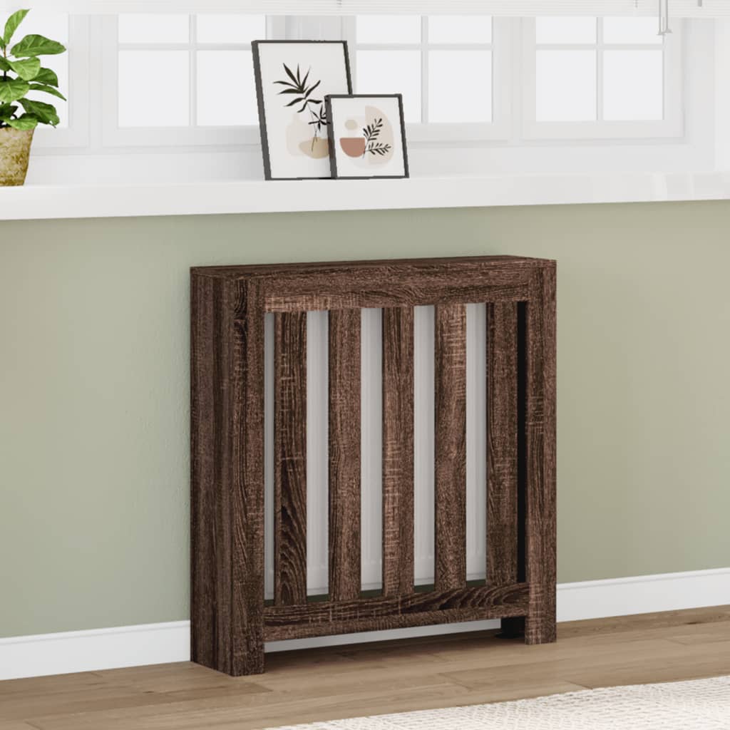 vidaXL Mască pentru calorifer stejar maro 78x20x82 cm lemn prelucrat vidaXL Mască pentru calorifer stejar maro 78x20x82 cm lemn prelucrat