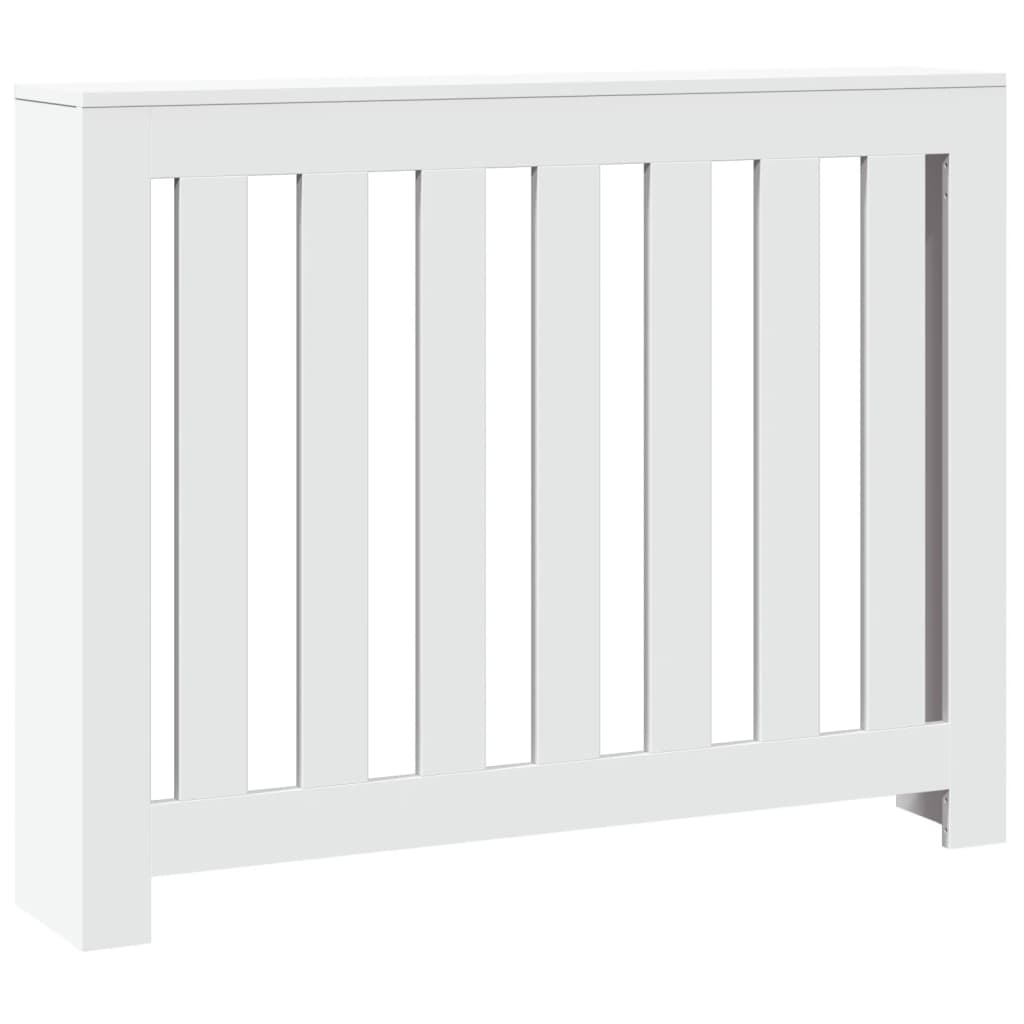 vidaXL Mască pentru calorifer, alb, 104x20x82 cm, lemn prelucrat vidaXL Mască pentru calorifer, alb, 104x20x82 cm, lemn prelucrat