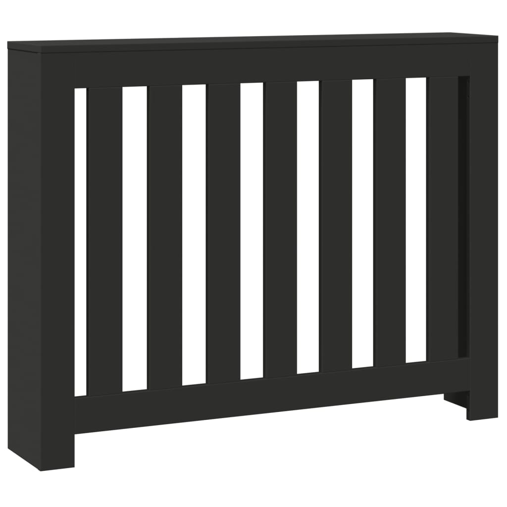 vidaXL Mască pentru calorifer, negru, 104x20x82 cm, lemn prelucrat vidaXL Mască pentru calorifer, negru, 104x20x82 cm, lemn prelucrat