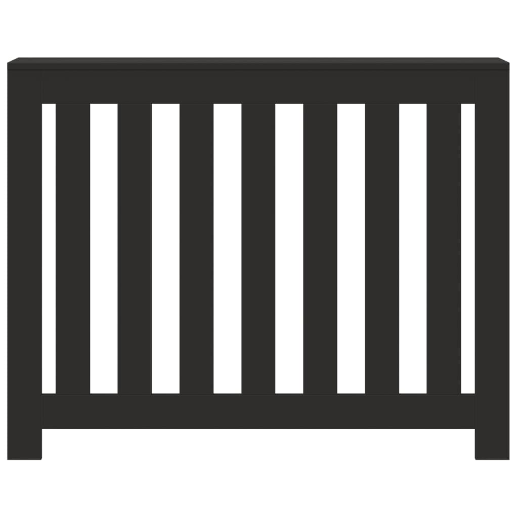 vidaXL Mască pentru calorifer, negru, 104x20x82 cm, lemn prelucrat vidaXL Mască pentru calorifer, negru, 104x20x82 cm, lemn prelucrat