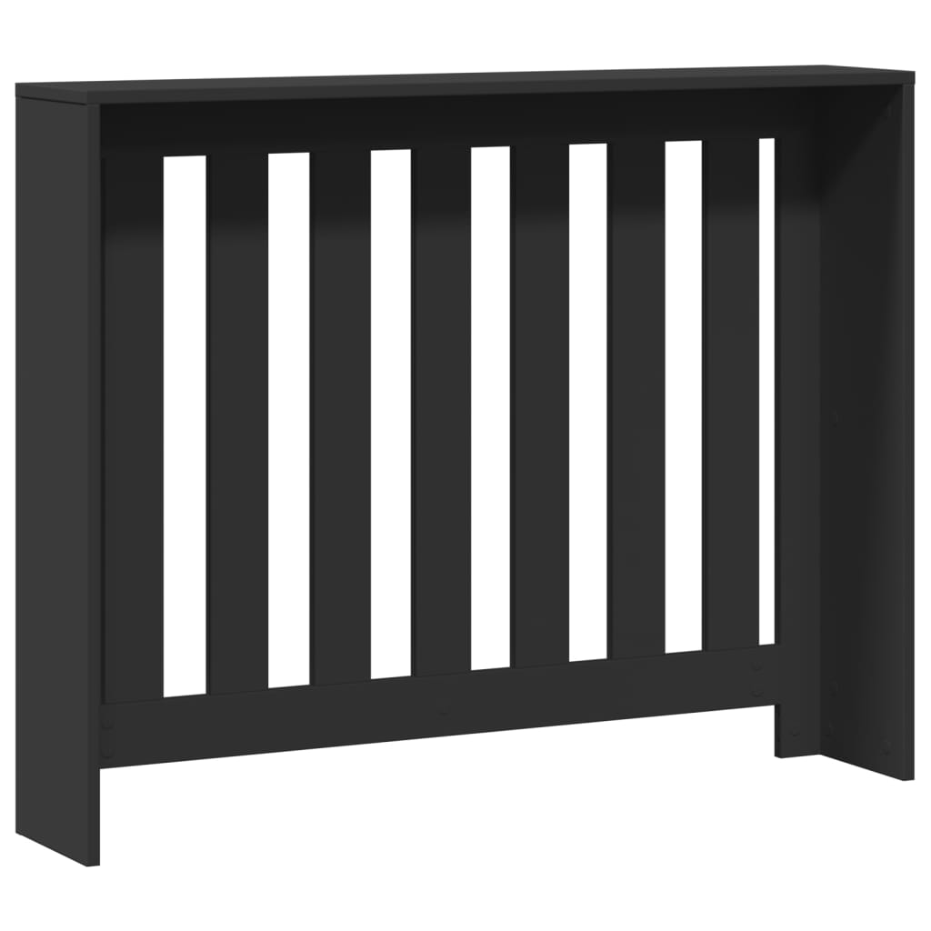 vidaXL Mască pentru calorifer, negru, 104x20x82 cm, lemn prelucrat vidaXL Mască pentru calorifer, negru, 104x20x82 cm, lemn prelucrat