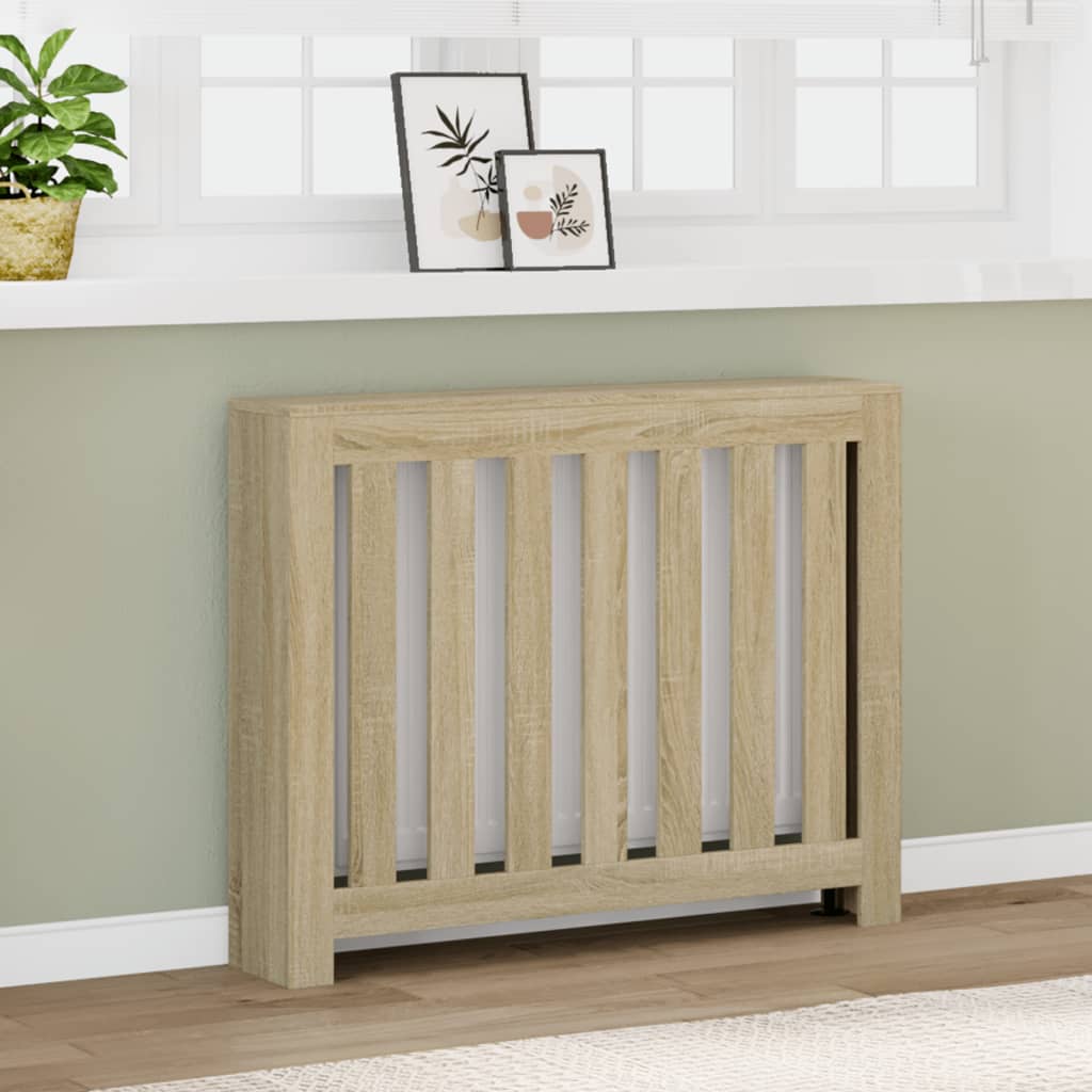 vidaXL Mască pentru calorifer stejar sonoma 104x20x82cm lemn prelucrat vidaXL Mască pentru calorifer stejar sonoma 104x20x82cm lemn prelucrat