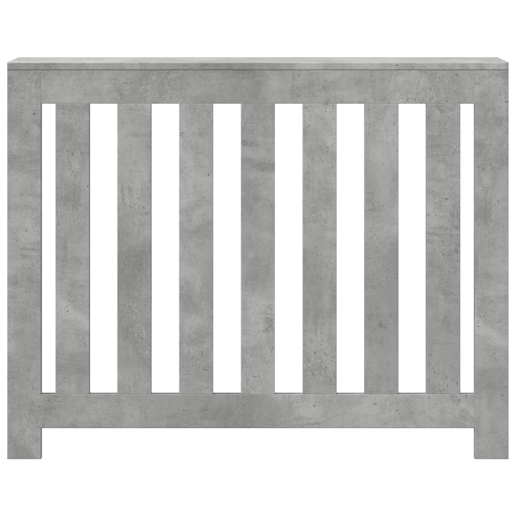 vidaXL Mască pentru calorifer, gri beton, 104x20x82 cm, lemn prelucrat vidaXL Mască pentru calorifer, gri beton, 104x20x82 cm, lemn prelucrat