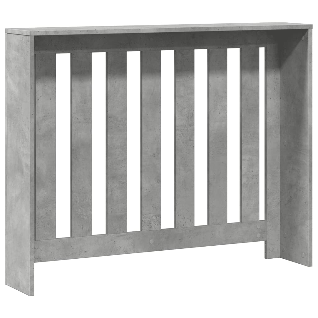 vidaXL Mască pentru calorifer, gri beton, 104x20x82 cm, lemn prelucrat vidaXL Mască pentru calorifer, gri beton, 104x20x82 cm, lemn prelucrat