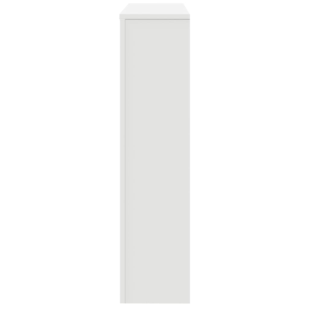 vidaXL Mască pentru calorifer, alb, 149x20x82 cm, lemn prelucrat