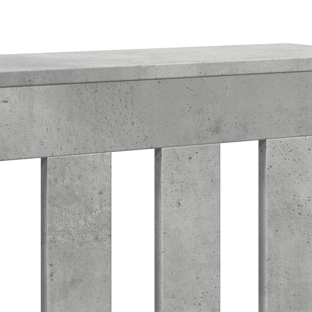 vidaXL Mască pentru calorifer, gri beton, 149x20x82 cm, lemn prelucrat vidaXL Mască pentru calorifer, gri beton, 149x20x82 cm, lemn prelucrat
