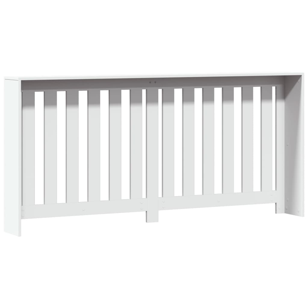 vidaXL Mască pentru calorifer, alb, 175x20x82 cm, lemn prelucrat vidaXL Mască pentru calorifer, alb, 175x20x82 cm, lemn prelucrat