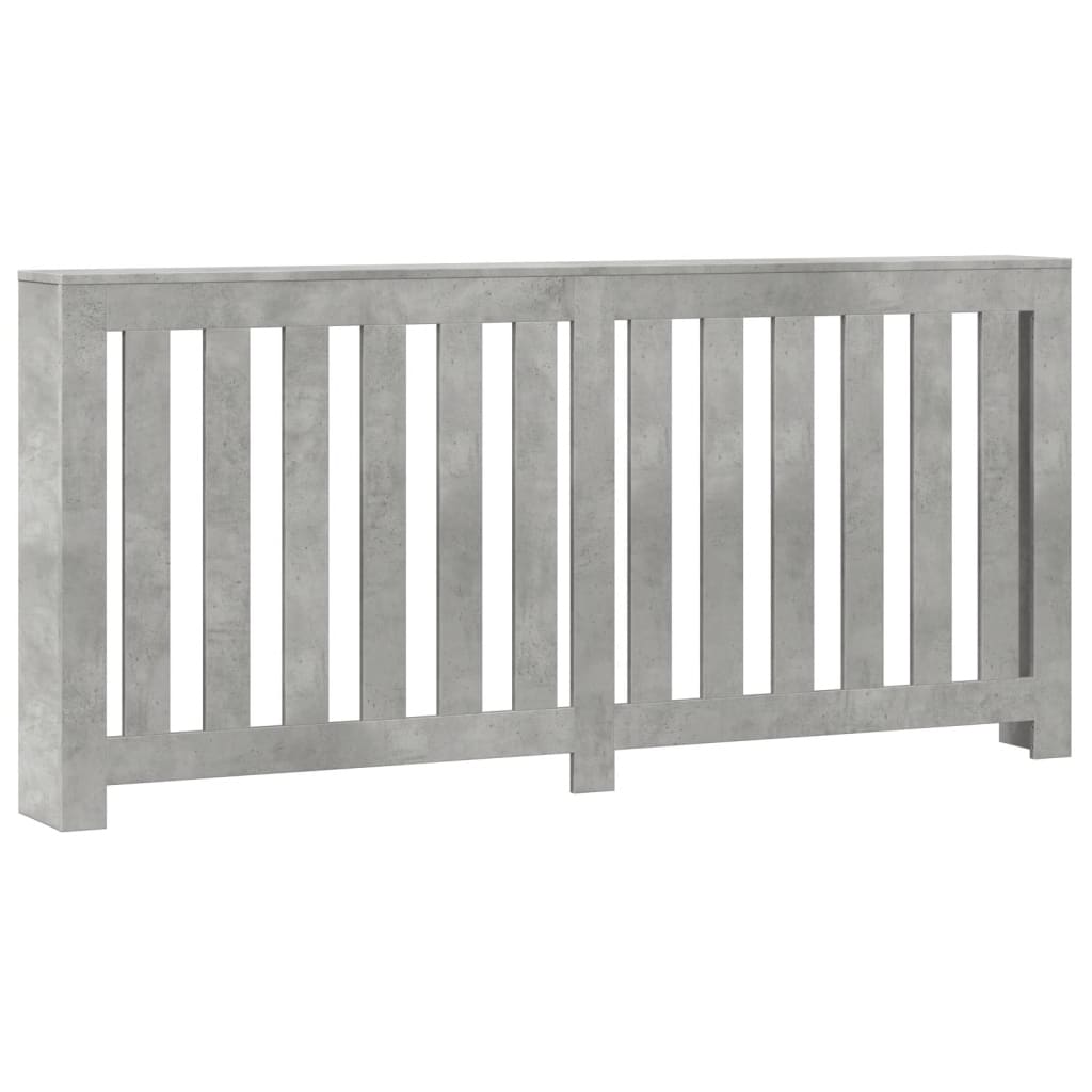 vidaXL Mască pentru calorifer, gri beton, 175x20x82 cm, lemn prelucrat vidaXL Mască pentru calorifer, gri beton, 175x20x82 cm, lemn prelucrat